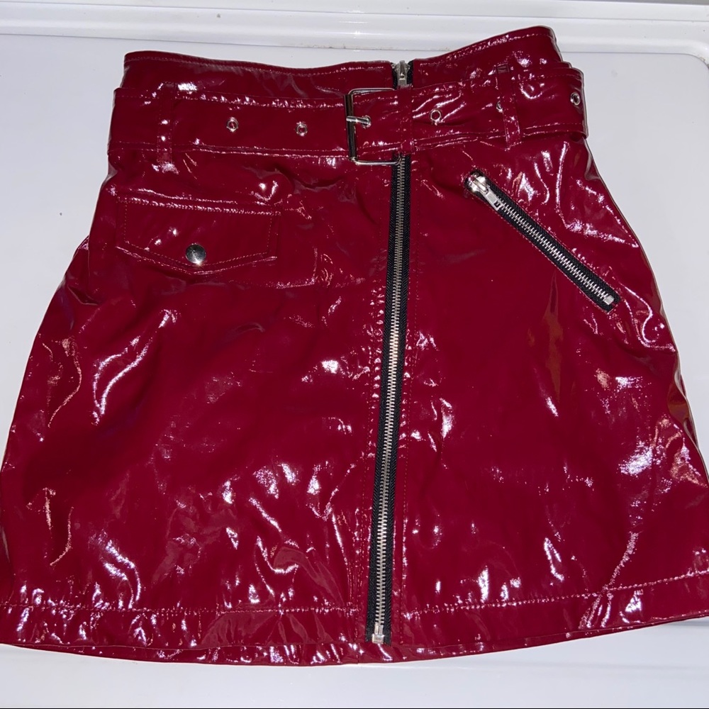Red skirt